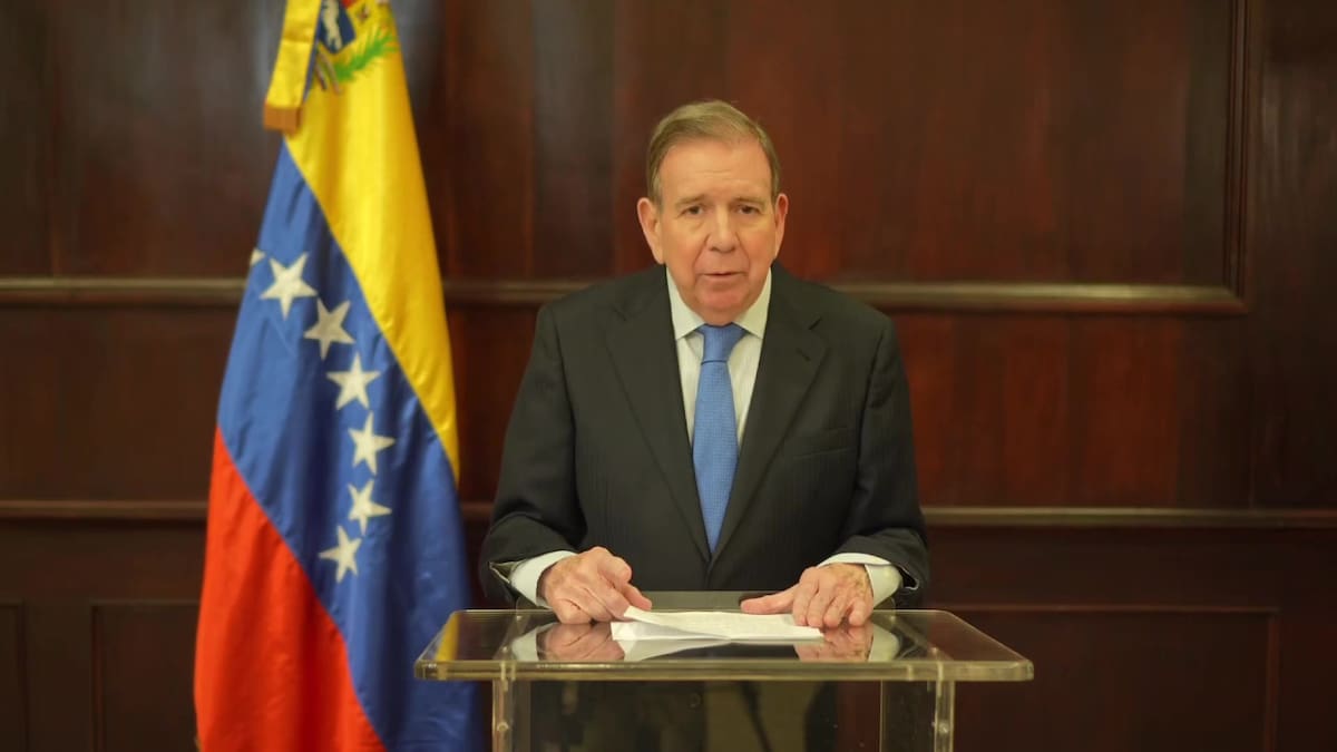 Edmundo González Urrutia, líder opositor de Venezuela. Foto: captura de video
