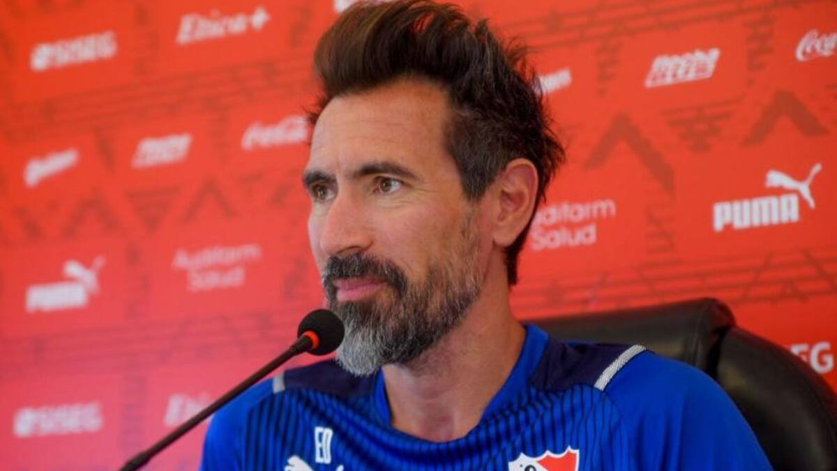 Eduardo Domínguez, técnico de Independiente. Foto: NA.