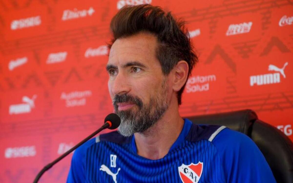 Eduardo Domínguez, técnico de Independiente. Foto: NA.