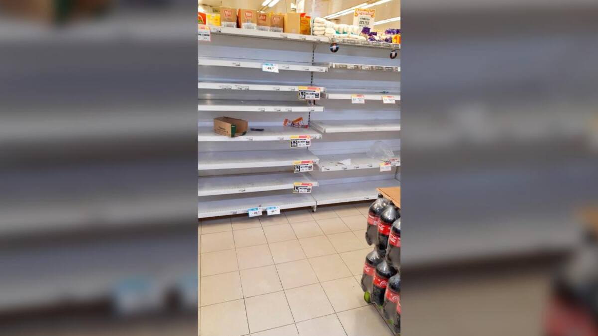 Efecto Coronavirus en supermercados, desabastecimiento de productos