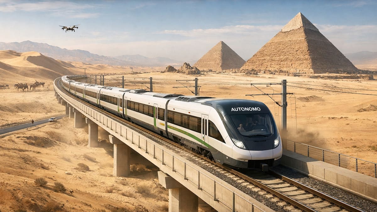 El megaproyecto ferroviario más ambicioso de Egipto: no tiene conductores, abarca más de 50 km y recorre el desierto en 60 minutos
