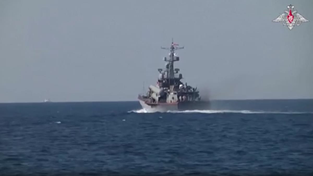 Movimientos militares sobre el Mar Negro. Foto: Captura de pantalla video.