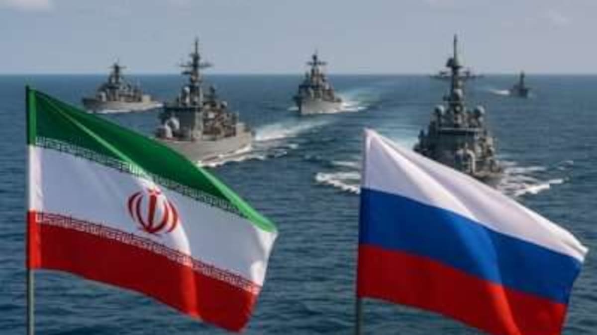 Ejercicios navales conjuntos entre Irán y Rusia.