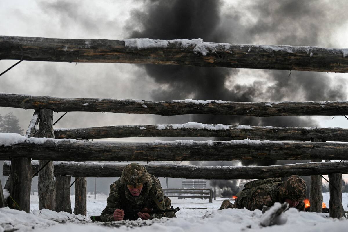 Ejército de Ucrania en un ejercicio militar. Foto: Reuters.