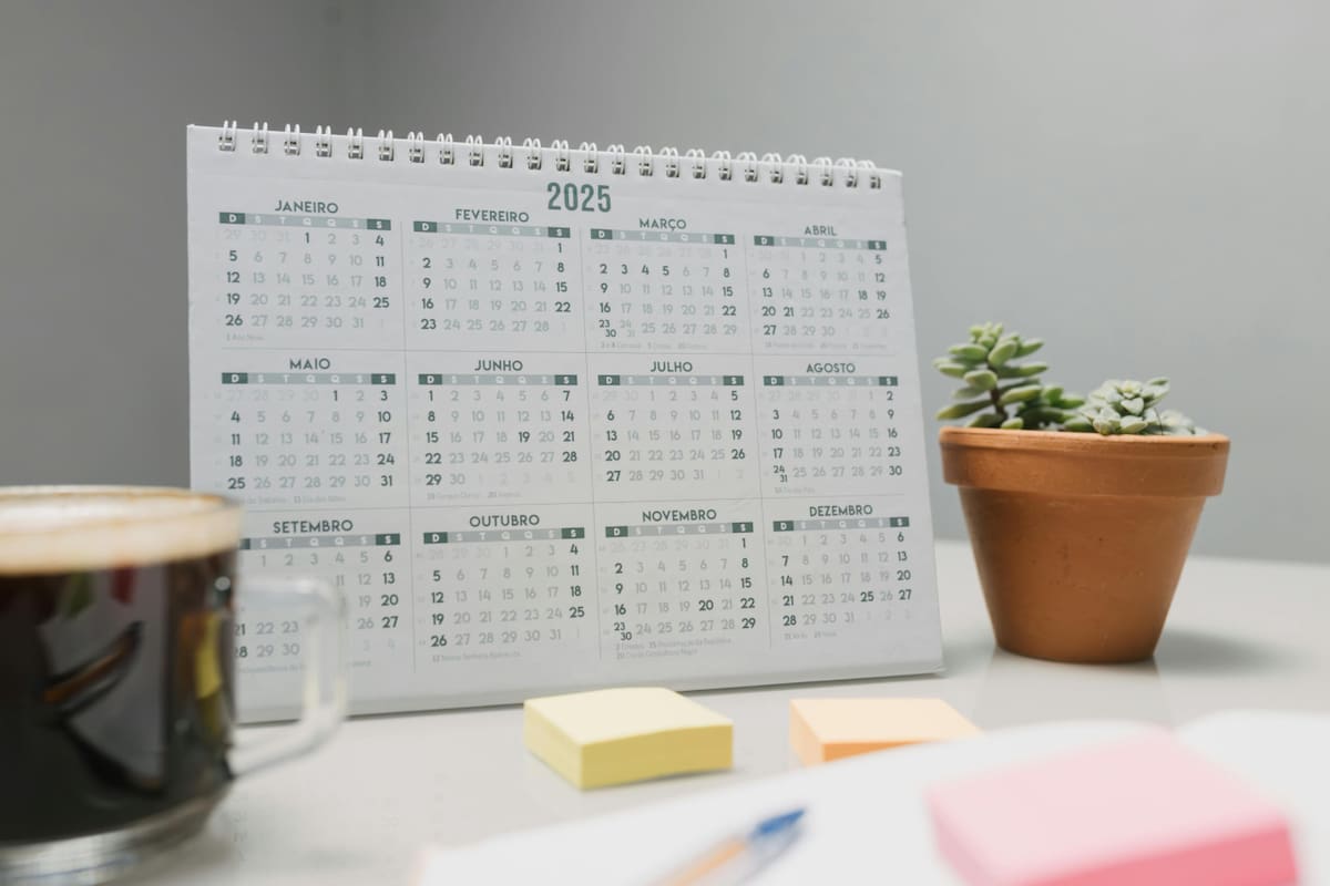 Calendario, feriado. Foto: Pexels.