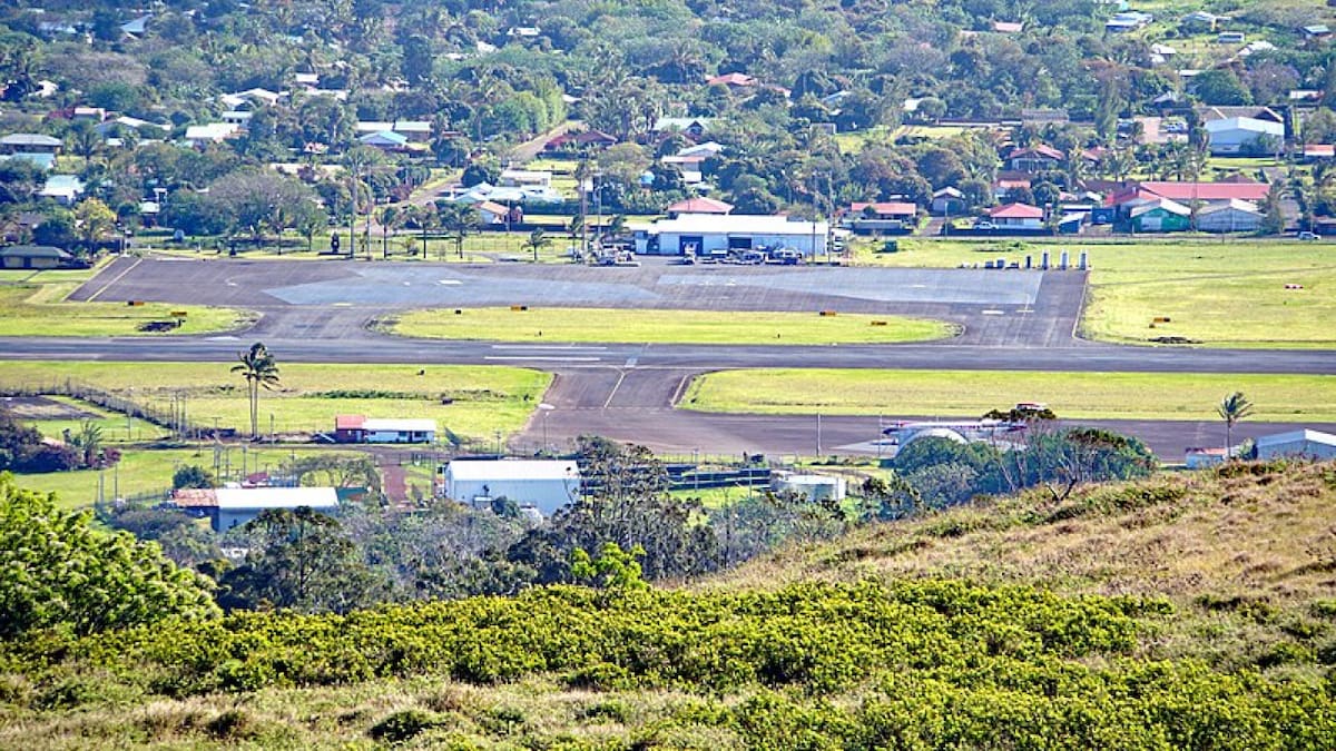 El aeropuerto internacional Mataveri. Foto: Wikipedia.