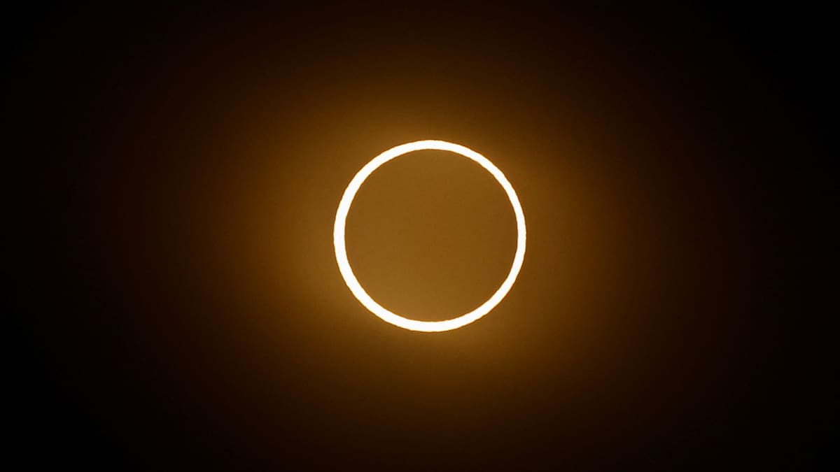 "El anillo de fuego", el eclipse del año. Foto: Reuters