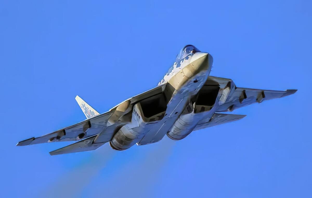 El avión de caza Su--57. Foto: Wikipedia.