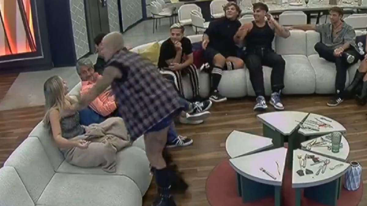 El beso de Furia a Coty que sorprendió a todos. Foto: captura Telefe.