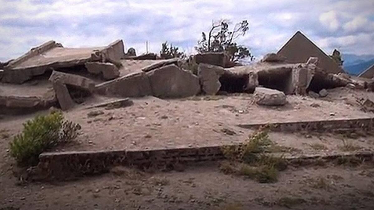 El "búnker" dinamitado en Villa Tacul