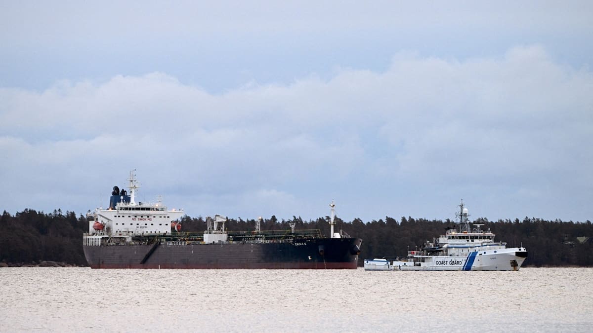 El buque petrolero Eagle S. Foto: Reuters (Jussi Nukari).