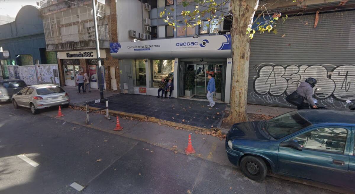 El centro médico de Osecac que sufrió el derrumbe.