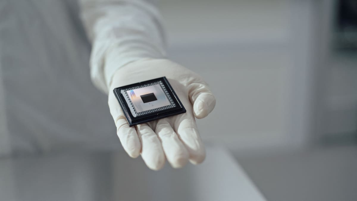 El chip cuántico de Google. Foto: Reuters.