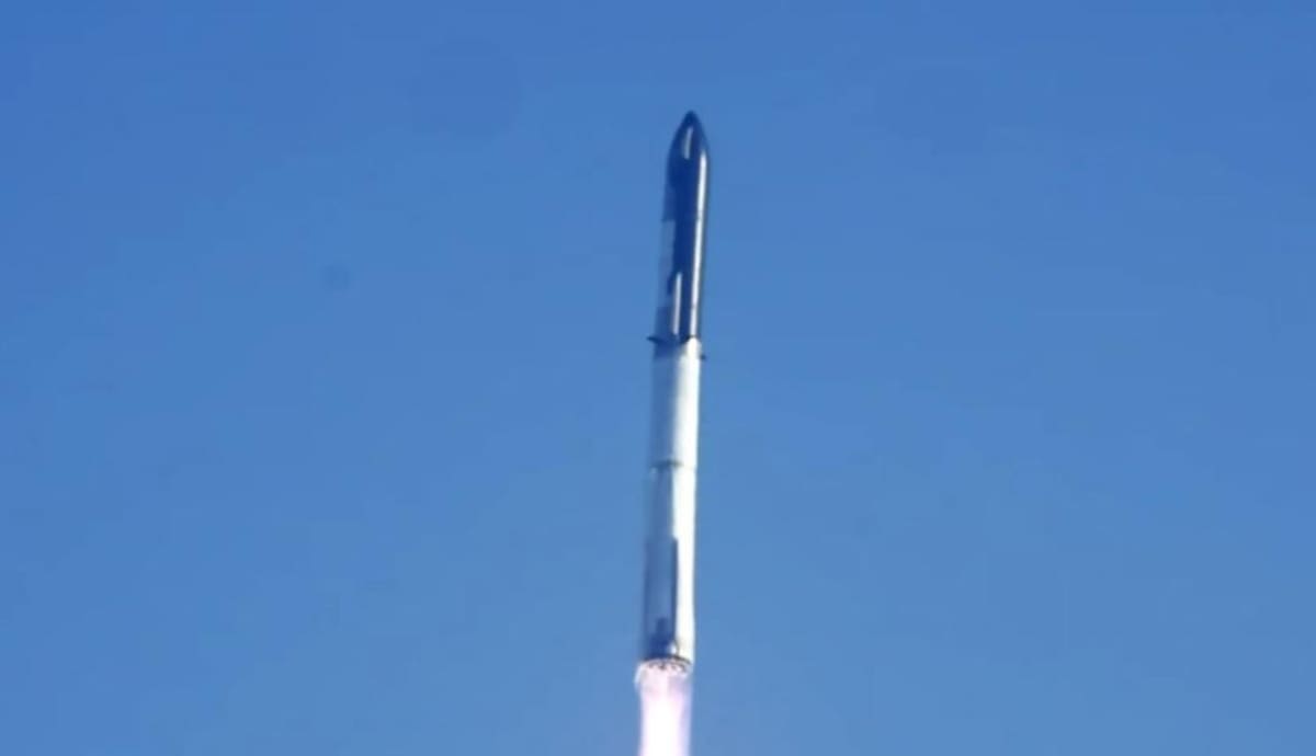 El cohete Starship de SpaceX explotó en el aire. Foto: Twitter Elon Musk