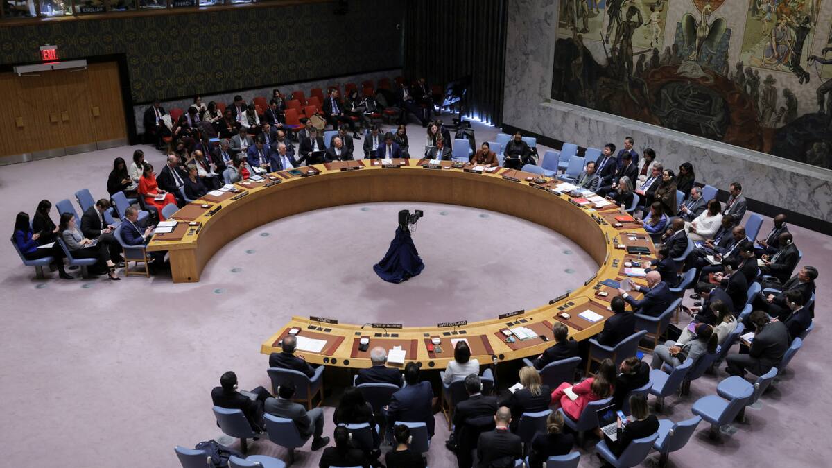 El Consejo de Seguridad de la ONU vota un alto al fuego en la Franja de Gaza. Foto: Reuters.