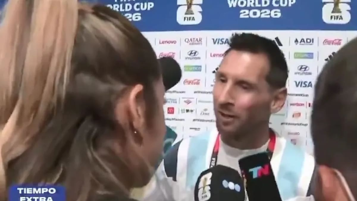“Si te miro porque te miro, si te saludo porque te saludo”: el gesto de Lionel Messi con Sofía Martínez que emocionó a la periodista