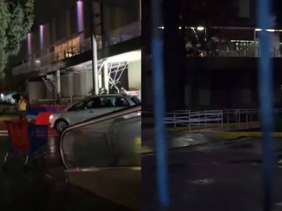 El derrumbe del techo del shopping Terrazas de Mayo. Foto: X/@QuePasaWeb