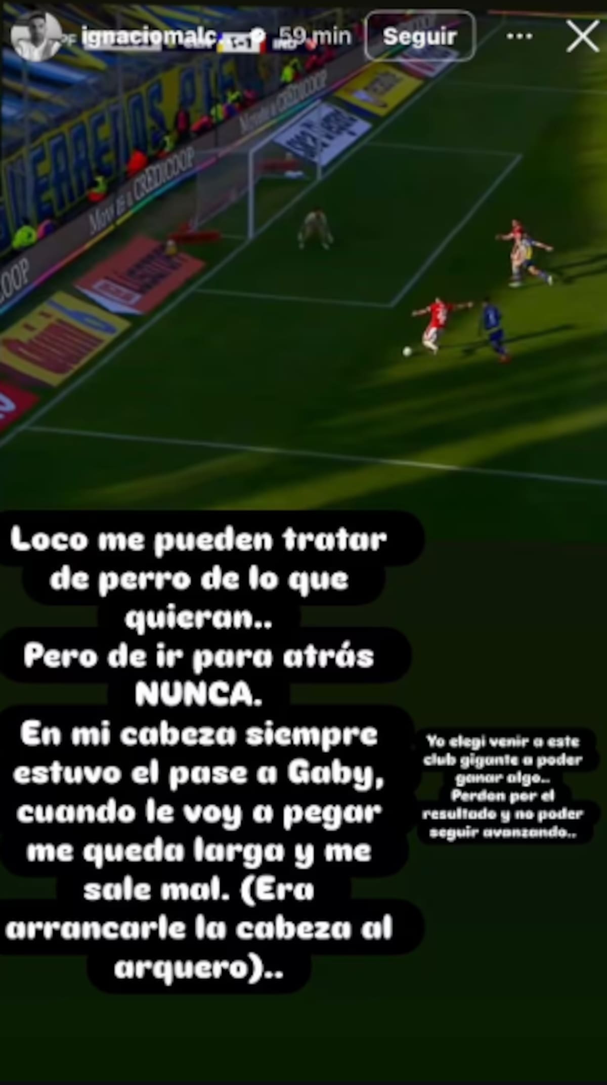 El jugador se expresó en las redes sociales