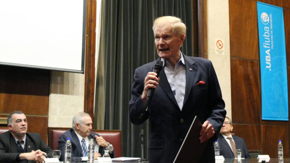 El director de la NASA, Bill Nelson, visitó Argentina. Foto: EFE.