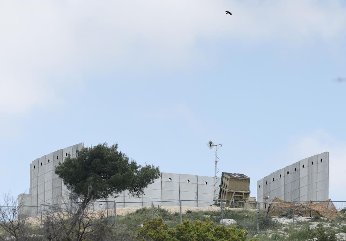 El domo de hierro de Israel. Foto: EFE