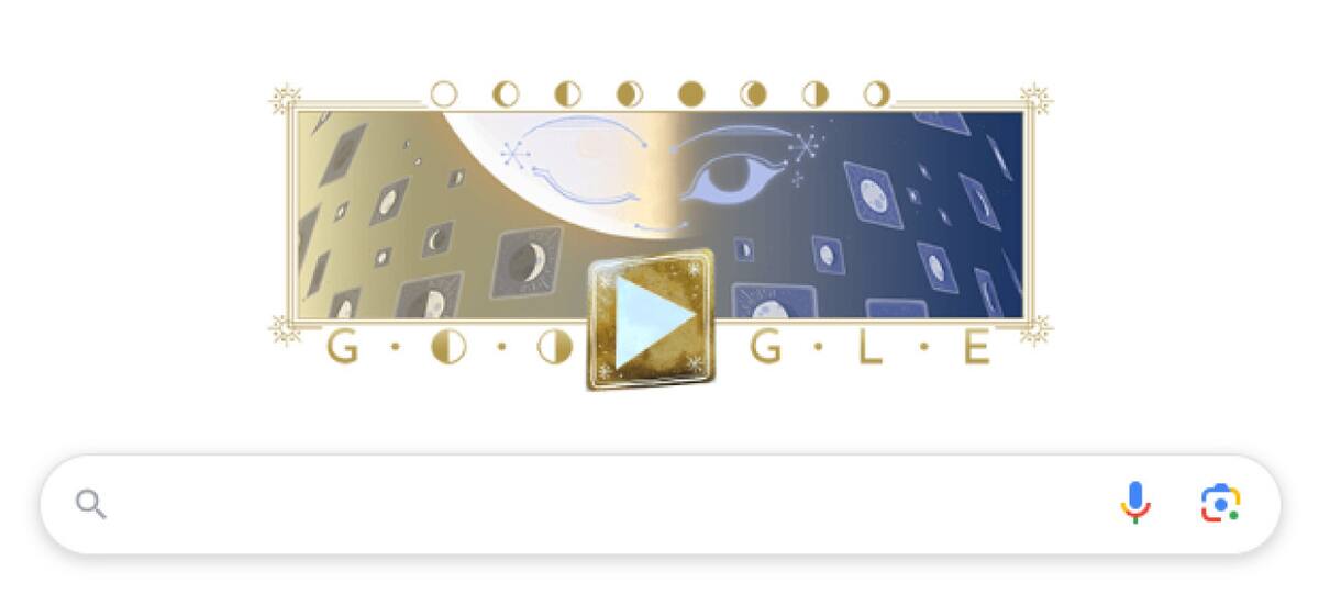 El doodle especial de Google por la Media Luna. Foto: Google.