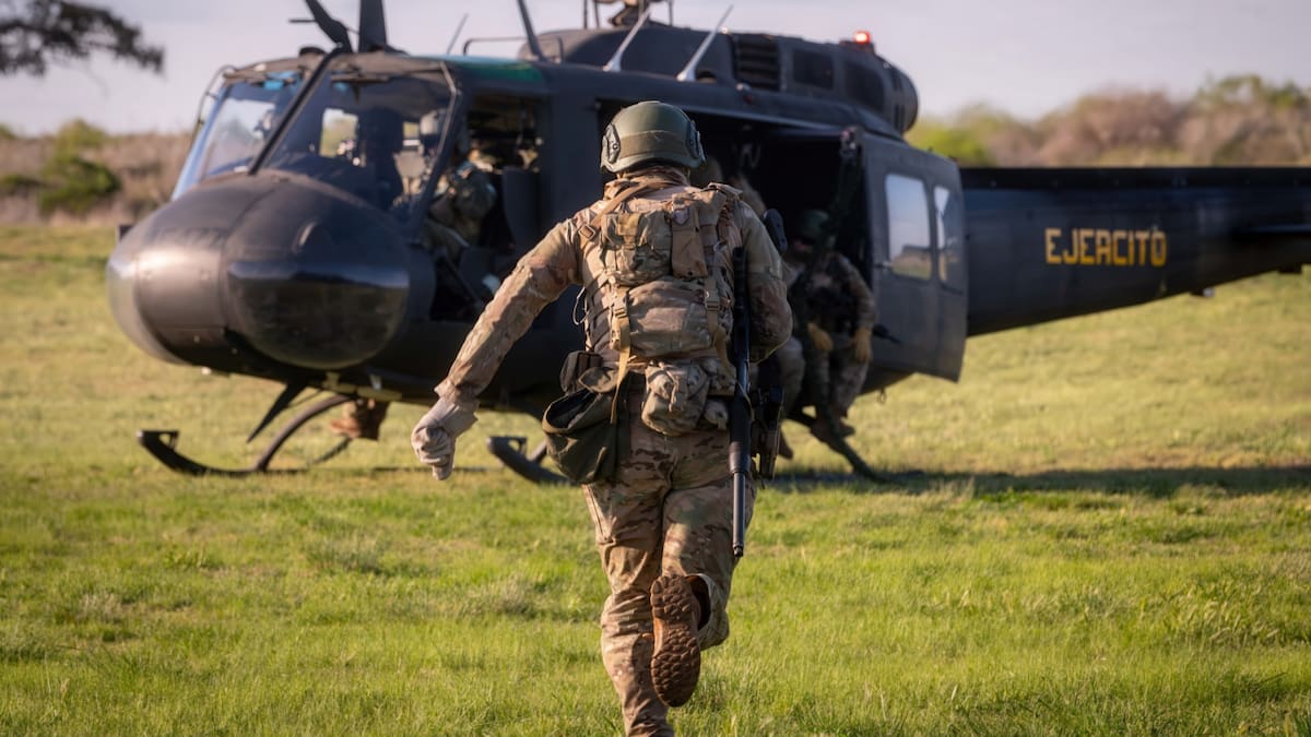 El ejercicio militar "Libertador".