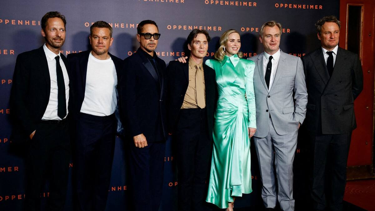 El elenco de "Oppenheimer". Foto: Reuters.