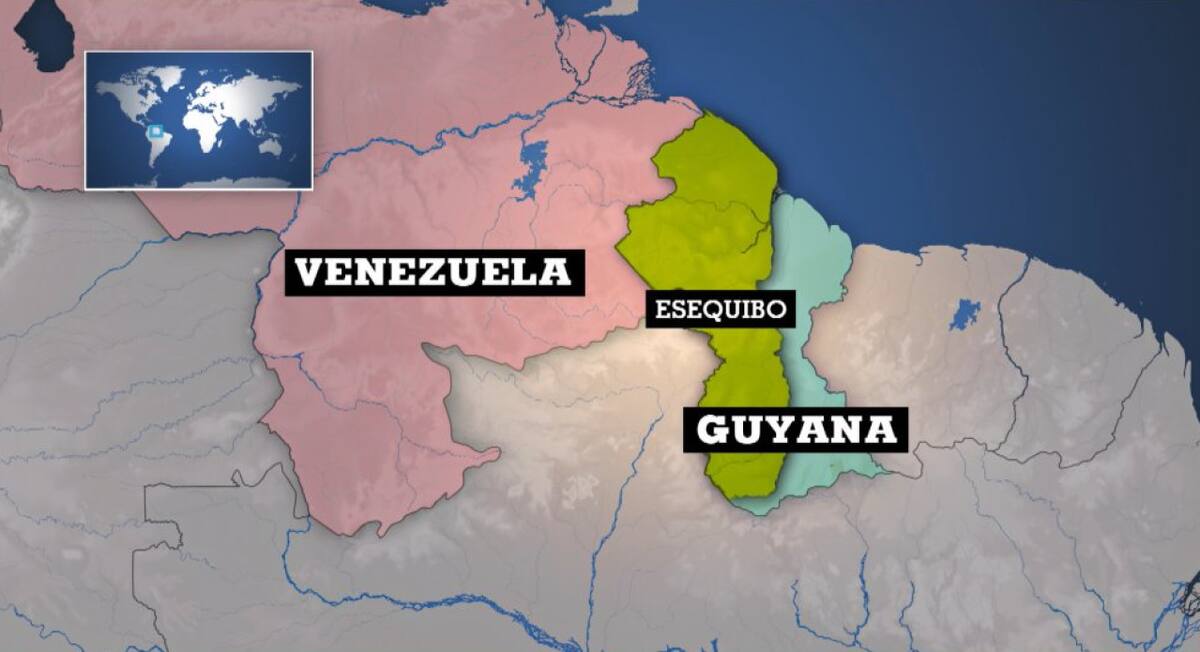 El Esequibo representa el 74% del territorio de Guyana. Foto: X