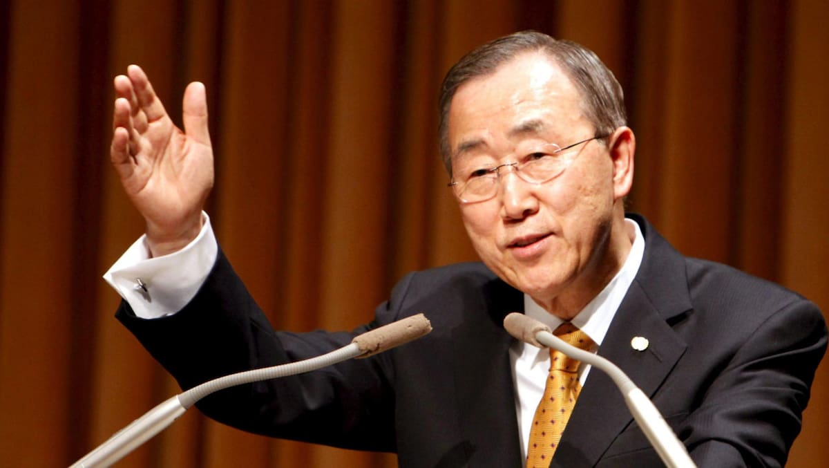 El ex secretario general de la ONU Ban Ki-moon. Foto: EFE.