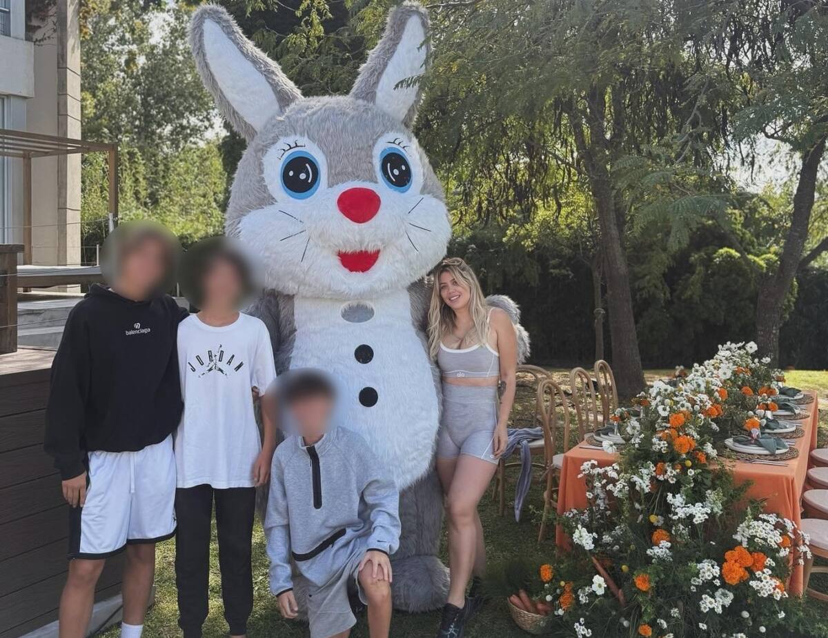 El festejo de Pascuas de Wanda Nara. Foto: Instagram @wanda_nara