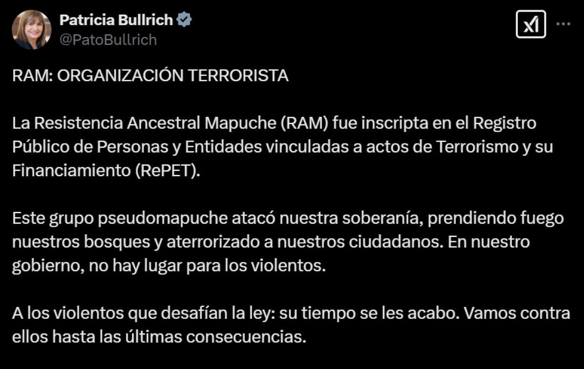 El Gobierno declaró a la RAM como