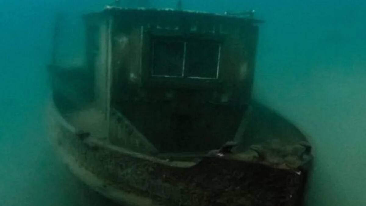 El barco fantasma del Nahuel Huapi. Foto: CONICET