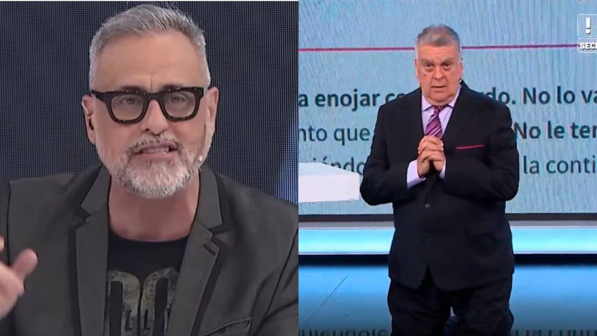 El insólito pedido de rodillas de Luis Ventura a Jorge Rial. Fotos: capturas.