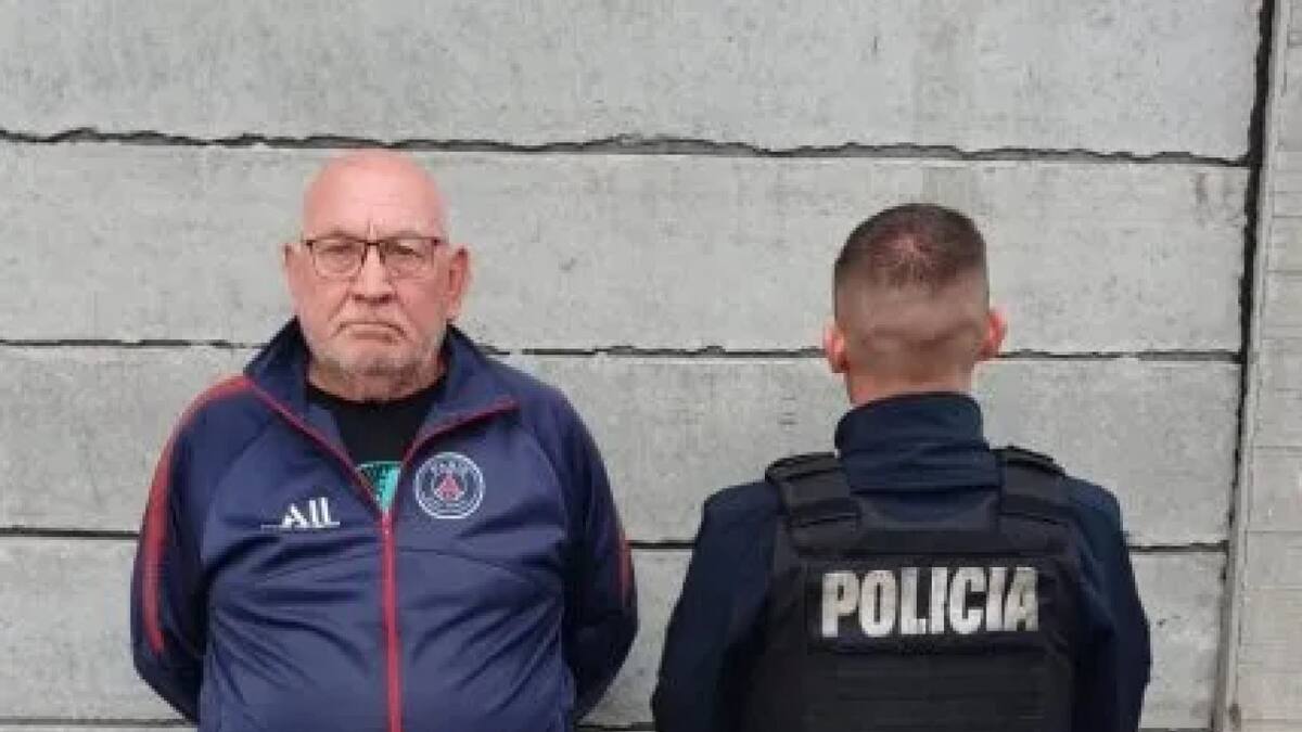 El jubilado fue arrestado. Foto: Policía.