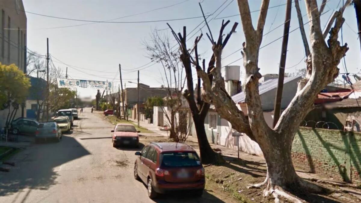 El lugar del parricidio en Valentín Alsina. Foto: Google Maps