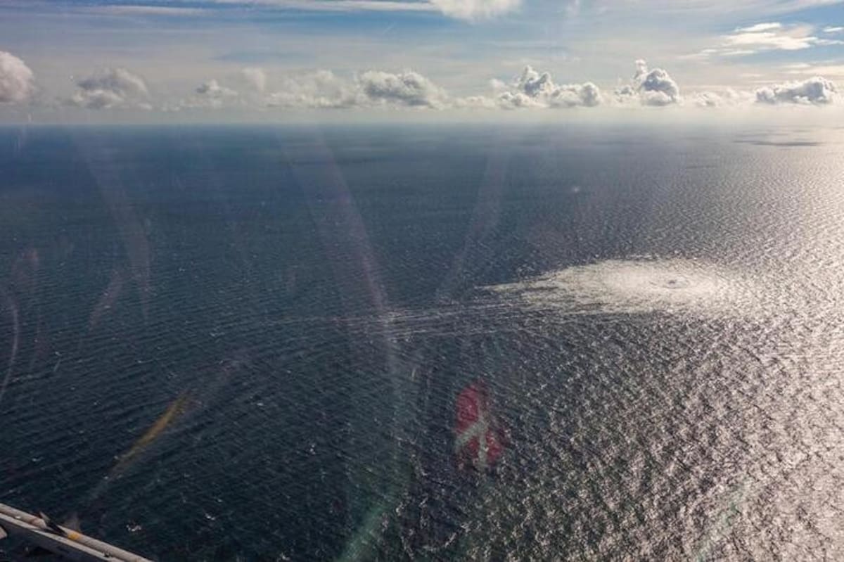 El mar negro, donde estaba ubicado el Nord Stream. Foto Reuters.