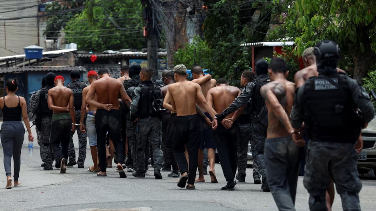 Se trata de la mayor operación policial de la historia de Brasil contra la facción criminal Comando Vermelho,