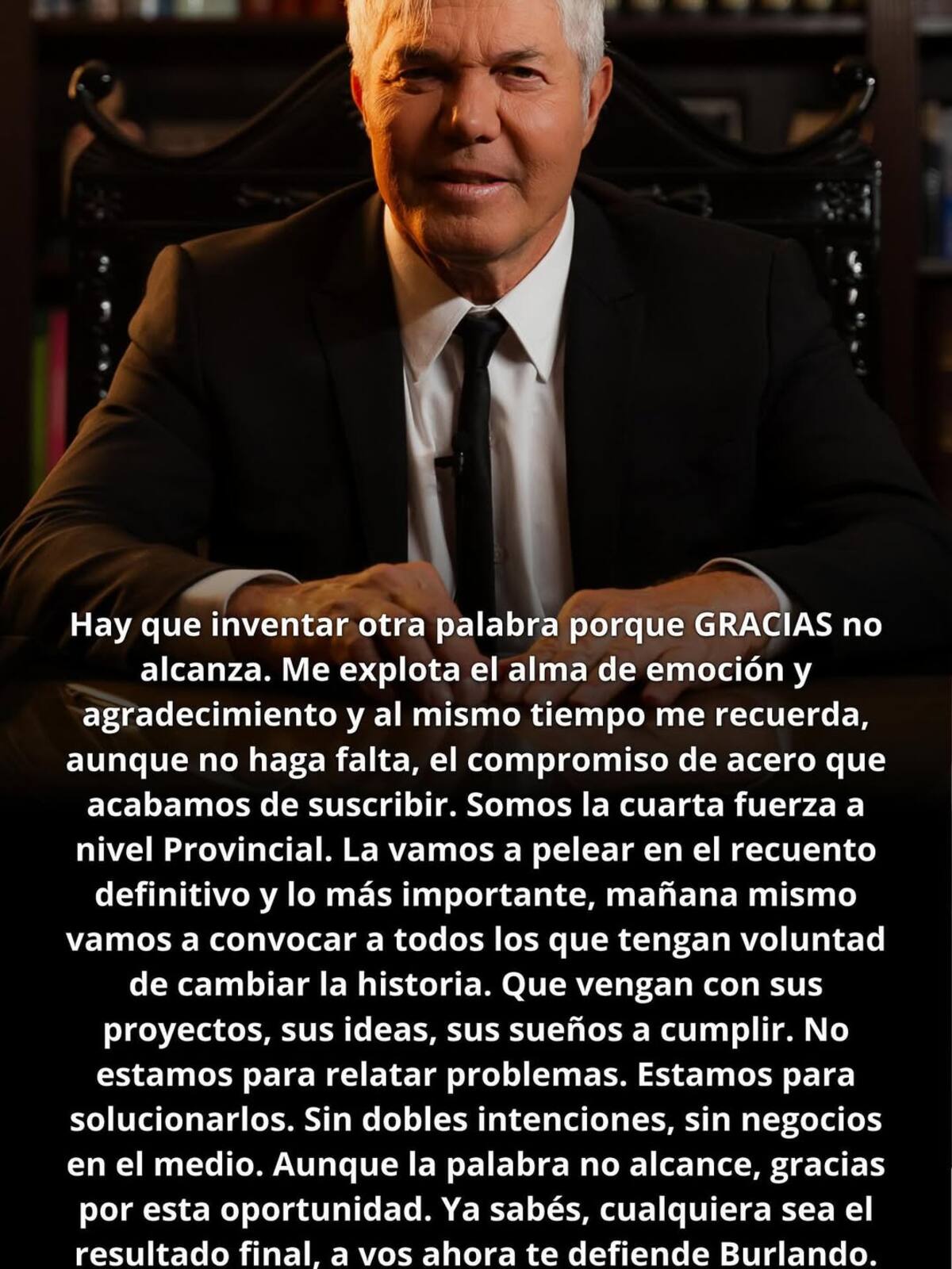 El mensaje de Fernando Burlando tras las elecciones legislativas 2025.