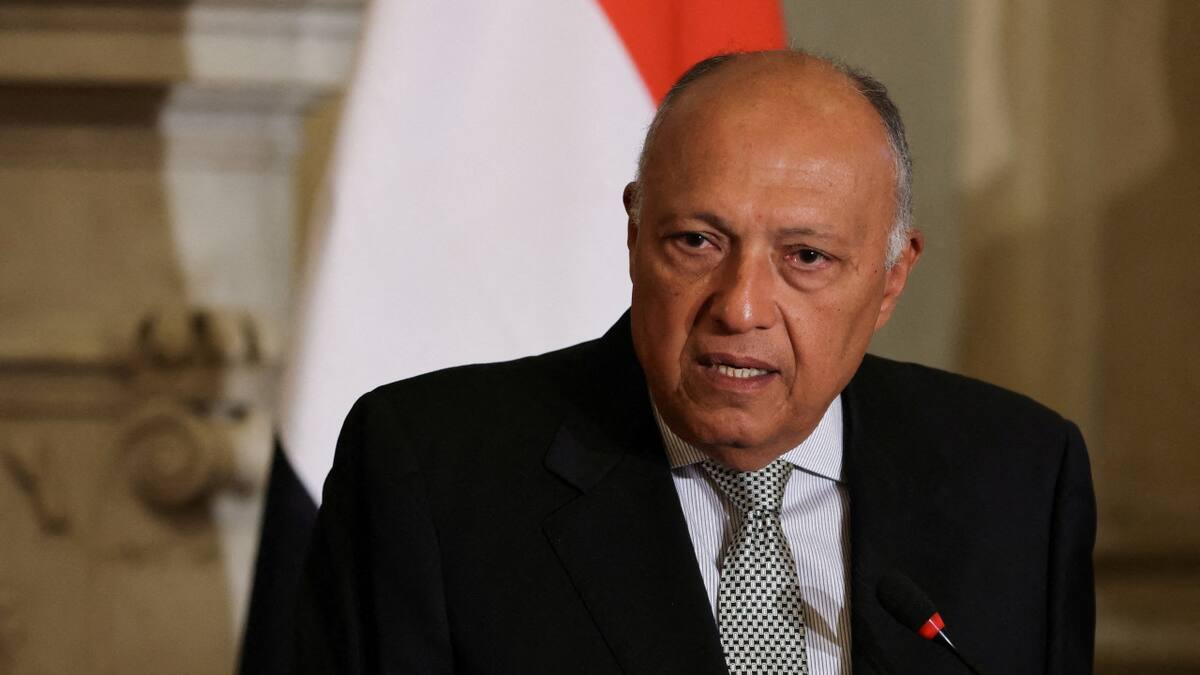 El ministro de Asuntos Exteriores egipcio, Sameh Shoukry. Foto: Reuters