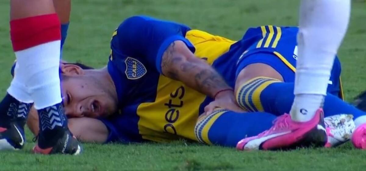 El momento de la lesión de Blondel. Foto: captura video