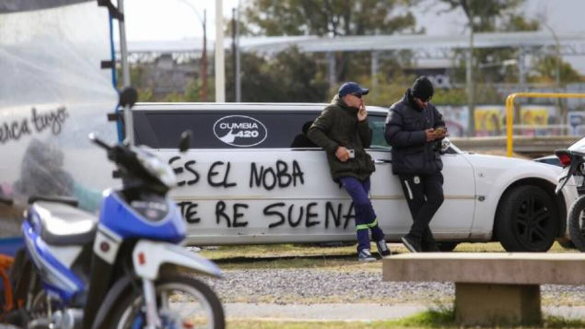 El Noba multitudinario velorio. Foto: NA.