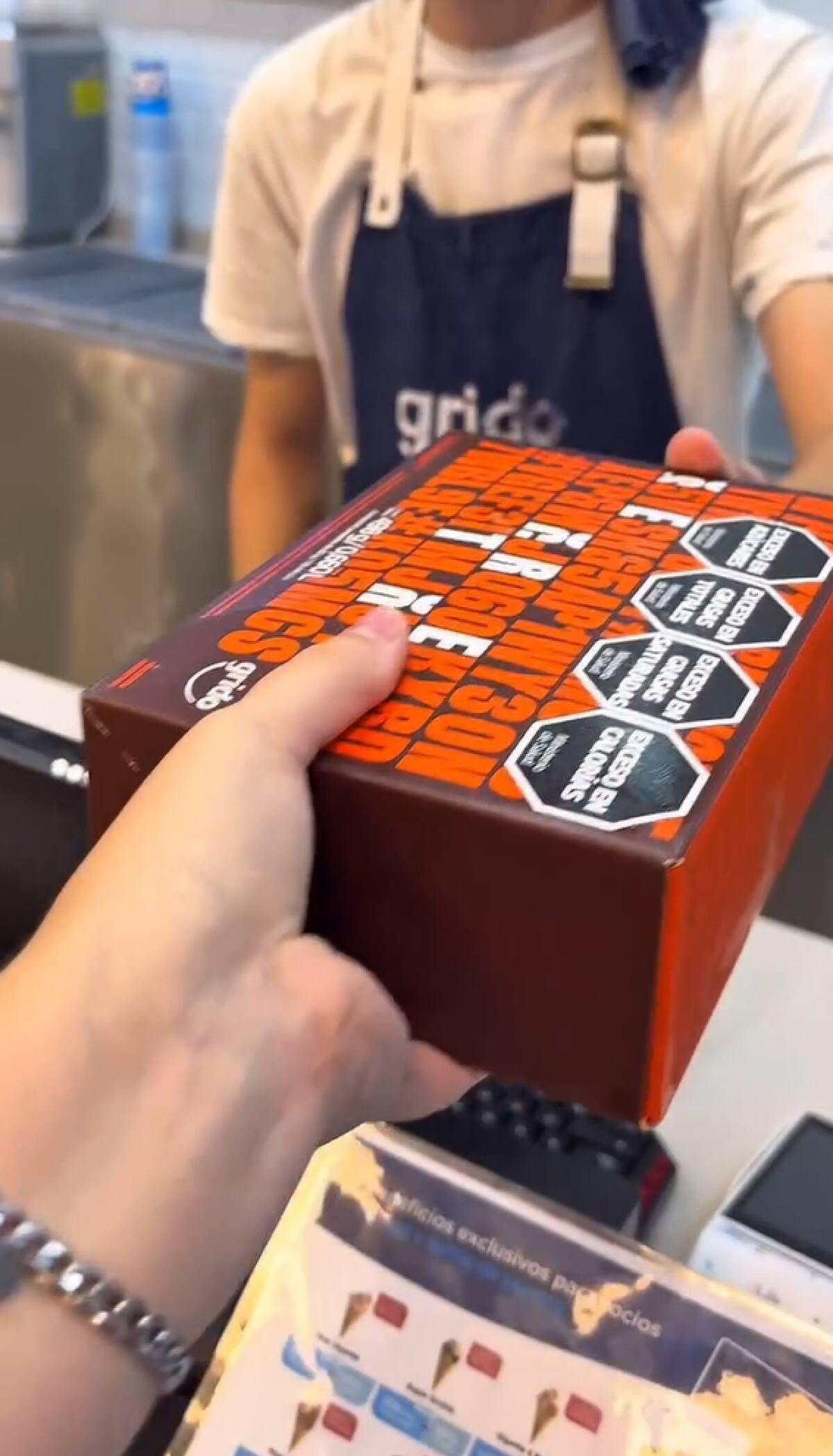 El nuevo producto de Grido. Foto: captura video Instagram/ipavix