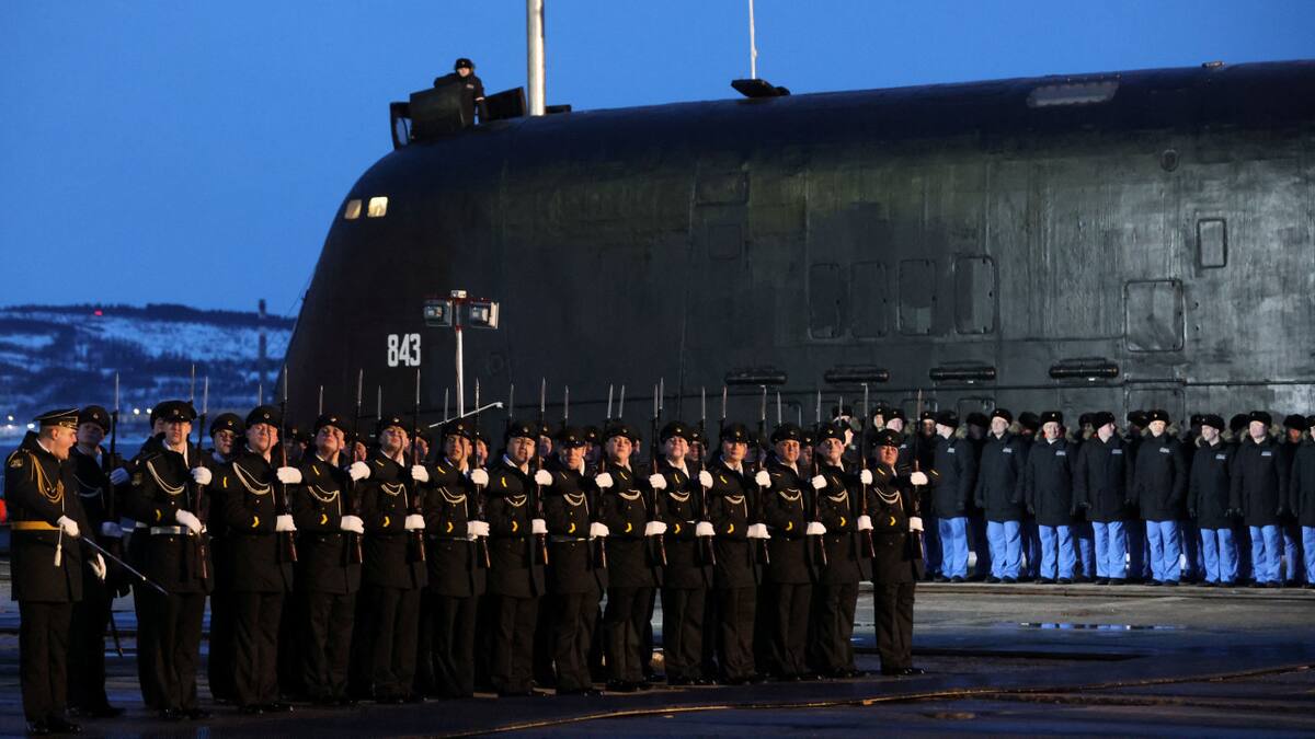 El nuevo submarino lanzado por Rusia. Foto: Reuters.