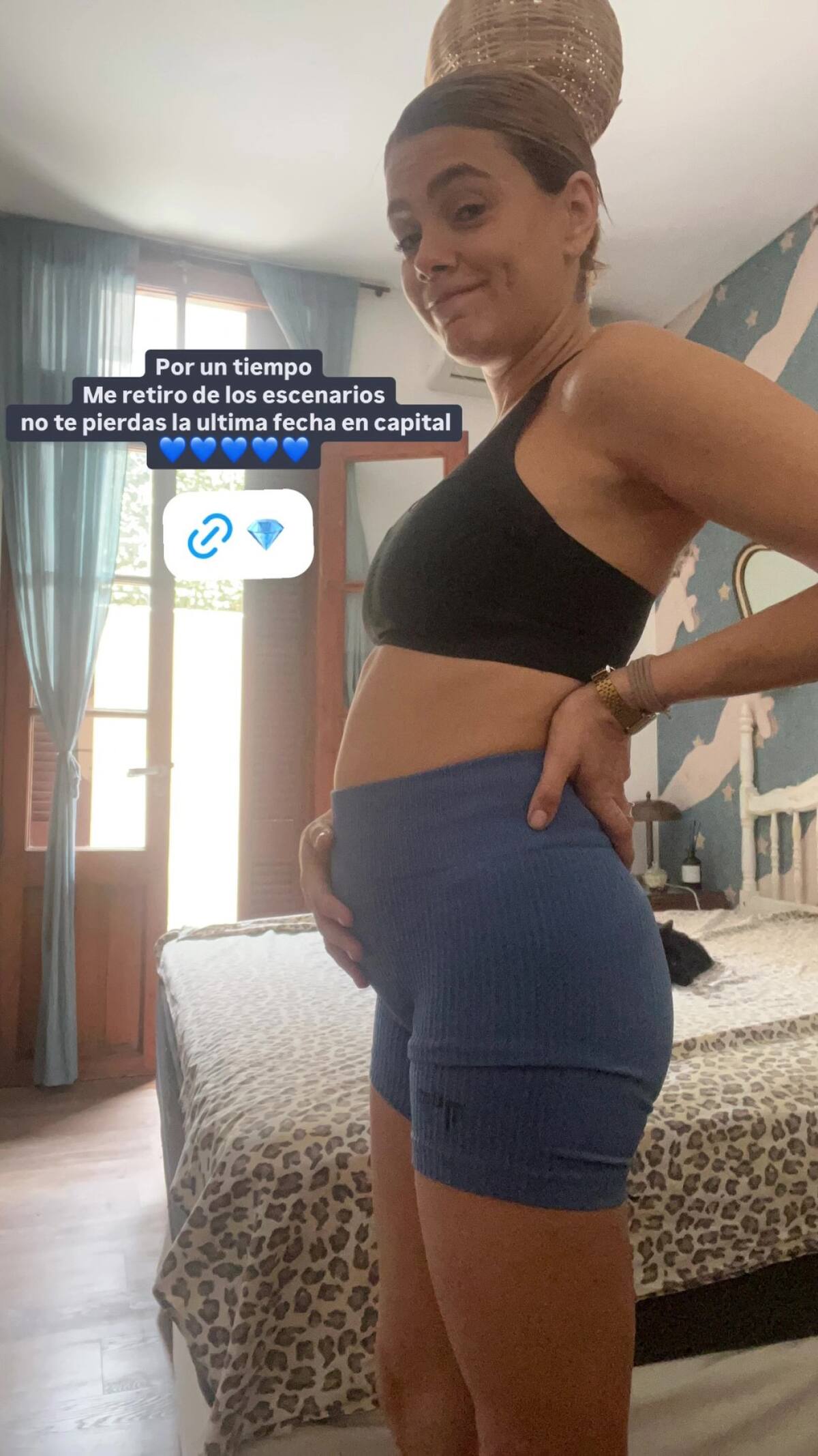 El peculiar anuncio de embarazo de Natalie Pérez. Foto: Instagram @natalieperez.
