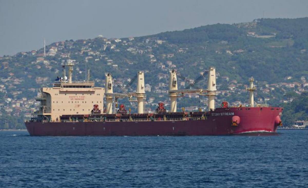 El portacontenedores estadounidense M/V Gibraltar Eagle. Foto: X @sentdefender