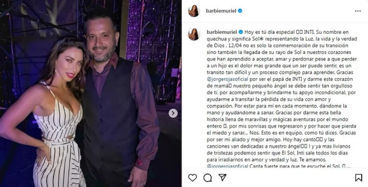 El posteo de la amante de Jorge Rojas.