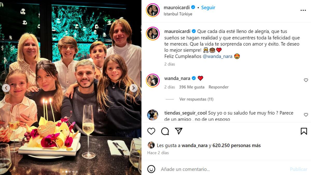 El posteo de Mauro Icardi. Foto: Instagram.