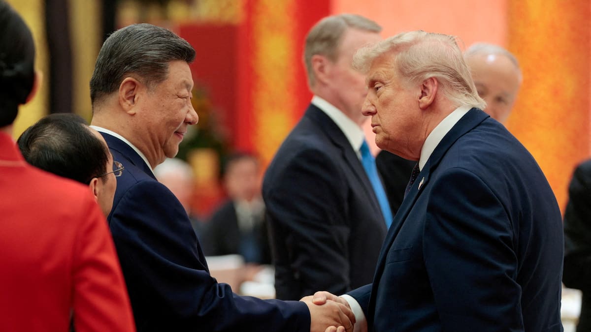 El presidente chino, Xi Jinping, y el presidente estadounidense, Donald Trump.