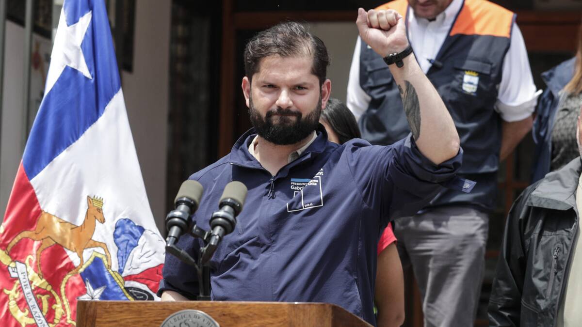 El presidente de Chile, Gabriel Boric. Foto: EFE.