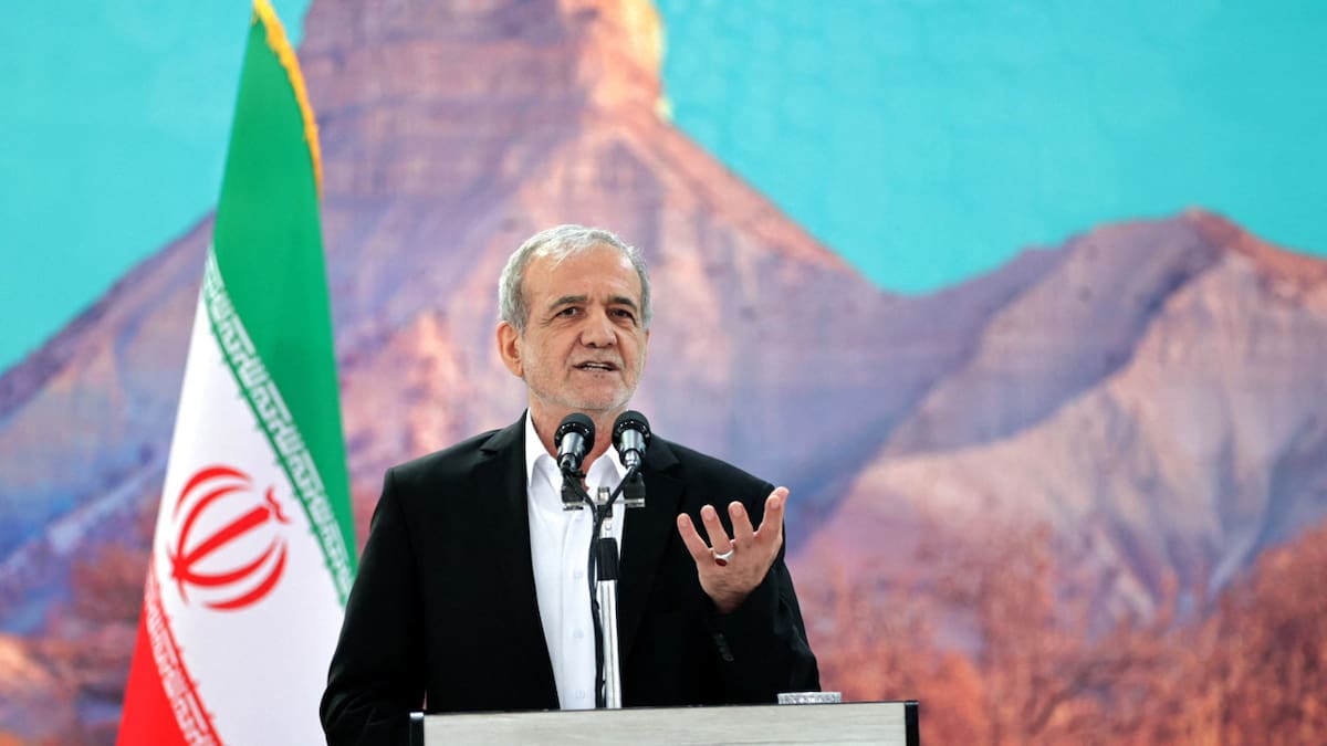 El presidente de Irán, Masud Pezeshkian. Foto: Reuters/WANA.
